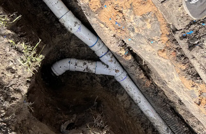 Sewer Line Repair & Replacement — ARG Plumbing job site in Houston